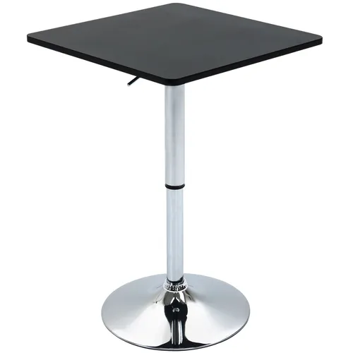 HOMCOM Höhenverstellbarer Bartisch mit Drehbarer Tischplatte - Bartisch & Theke, individuell höhenverstellbar von 69-93 cm für maximalen Komfort, ideal für Wohnzimmer oder Küche – elegantes Design und robuste Bauweise.