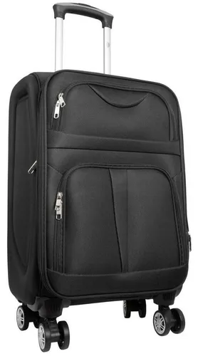 Warenhandel König Weichgepäck-Trolley Zardic - M, 4 Rollen, Dehnfalte - Koffer in Größe M aus strapazierfähigem 600D-Nylongewebe, leicht und wasserabweisend, mit 4 leichtlaufenden Rollen und zusätzlichem Packvolumen durch Dehnfalte - ideal für Reisen.