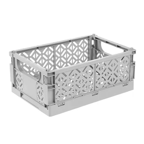 keeeper fritzi Faltbare Dekobox, 3,45 l, Zusammenklappbare Box, Kompakt und platzsparend, Grau (Nordic Grey)