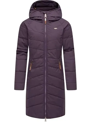 Ragwear Damen Wintermantel Dizzie Coat Plum24 in lila von ragwear