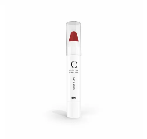 COULEUR CARAMEL Lippenstift Twist y Lips Matt Red 405 - Lippenstift in intensivem Matt Rot, pflegt die Lippen und sorgt für langanhaltende Farbe – ideal für einen eleganten Look.