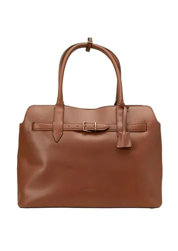 MARC O'POLO Shopper aus edlem Rindleder, Damen - Eleganter Shopper aus hochwertigem Rindleder mit viel Platz und durchdachten Details. Ideal für Alltag und Büro, ausgestattet mit abnehmbaren Schulterriemen und integriertem Münzfach.