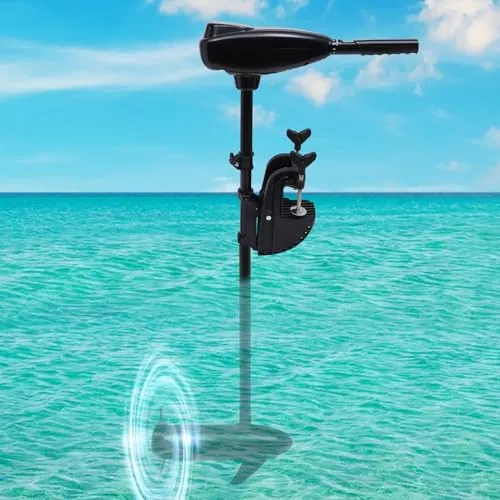 8-Gang Elektro-Außenbordmotor, 800W 12V Elektromotor Elektro Aussenborder Elektrisch Boot Außenbordmotor Angelbootmotoren Schaumstoff-Bootsmotoren, 1850kg Zugkraft Schiffsmotoren