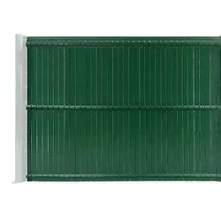 Casanoov Pvc-Sichtschutzlamellen-Steif-Set, Grün, Kunststoff, Rechteckig, 200x153 cm, Sonnen- & Sichtschutz, Sichtschutz Garten, Balkon Sichtschutze