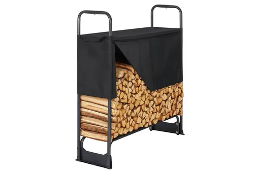 osoltus Kaminholzregal mit Abdeckung 132 x 117 cm