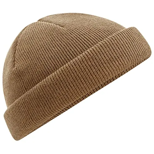 Beechfield B43R Recycled Mini Fisherman Beanie - Biscuit