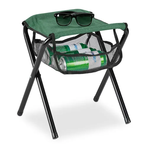 Klapphocker Klappstuhl Falthocker Outdoor-Sitz 800 g grün Campingstuhl leicht