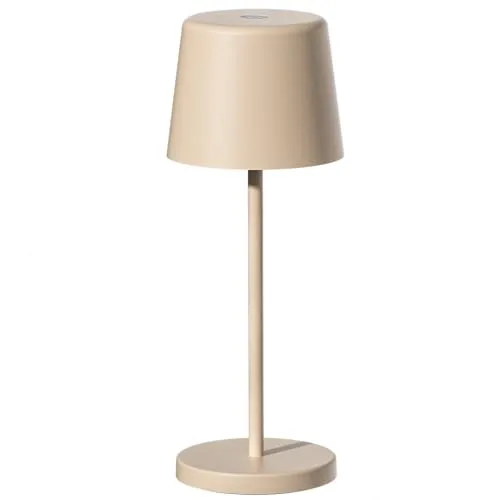 Mini SAND Tischleuchte, kabellos, dimmbar, Aluminium, Beige, 22 cm