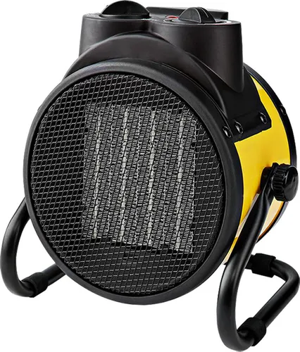 Nedis Industrie Heizlüfter 1000/2000 W - Heizstrahler für Werkstätten und Garagen, 2 Heizstufen und Kaltlufteinstellungen, energieeffizient und mobil dank integrierter Griffe.