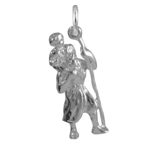 TheCharmWorks Sterling-Silber Christopherus CharmAnhänger | St Christopher Charm