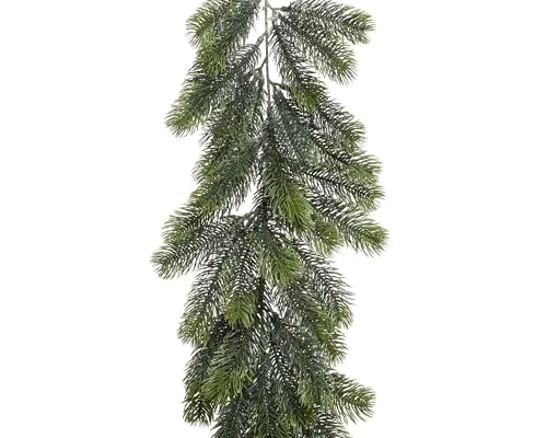 Kaemingk Tannengirlande 180 cm - Täuschend echte Dekoration - Künstliche Tannengirlande für Innen & Außen, 180 cm lang, schwerentflammbar und ideal für festliche Anlässe wie Weihnachten oder Hochzeiten.