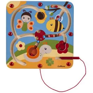 Eichhorn Motorikspielzeug 100006844, Schiebespiel, Motorikbrett aus Holz, ab 3 Jahre