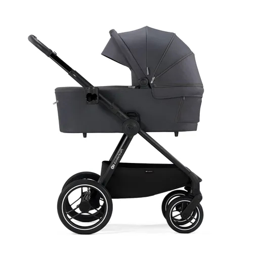 Kinderkraft NEA Kombikinderwagen 2-in-1 - Grau - Kombikinderwagen bis 22 kg mit großer Babywanne, wasserdichtem Verdeck UPF50+ und einfach einhändiger Steuerung – ideal für moderne Eltern!
