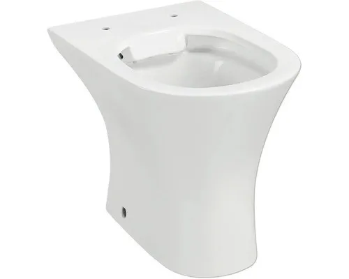 Stand-WC Rekia Tiefspüler ohne Spülrand Abgang waagerecht weiß glänzend ohne WC-