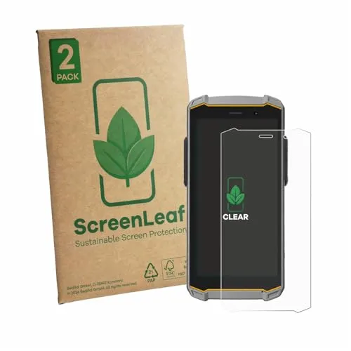 ScreenLeaf 2 Stück Schutzfolie für i.safe MOBILE IS540.M1 [nachhaltiger Displayschutz, Folie, transparent, kratzfest]