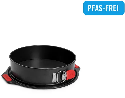 Woll Bakeware Springform Ø 26 cm - Springform mit auslaufsicherem Boden und Schnellverriegelung, ideal für müheloses Backen ohne Kleckern. Hitzebeständig bis 230°C und PFAS-frei für gesundes Backen.
