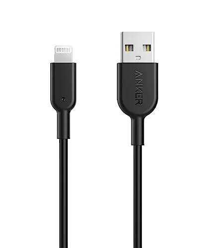 Anker iPhone Ladekabel Powerline II iPhone Kabel 0,9m Lightning Kabel, für iPhone 14/13 / 12/11 / X/XS/XR/SE / 8 Plus / 7/6 und mehr (Schwarz)