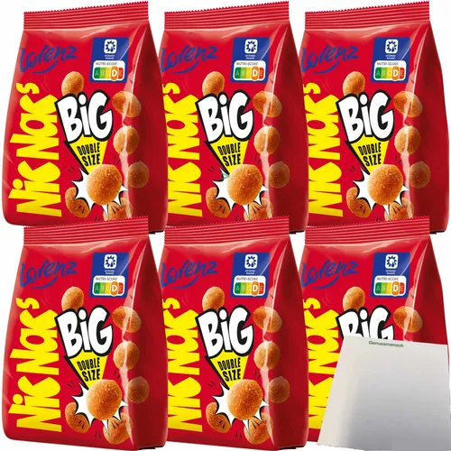 Lorenz Nic Nac´s Bignac´s  in knuspriger Hülle pikant gewürzt 6x110g Packung usy