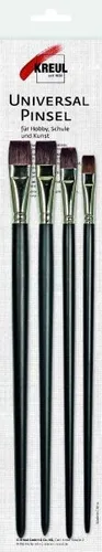 Kreul Universalpinsel Synthetics flach 4er Set  Pinsel