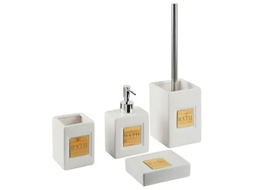 Produktbild Beliani Badezimmer Set, Beige & Hellbraun
