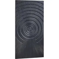 Kobolo Wandbild Wanddeko Holzbild SURAT MDF Holz schwarz in schwarz von Kobolo