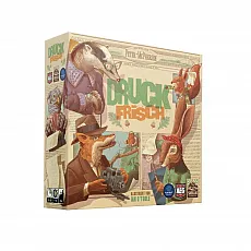 Druckfrisch | Skellig Games - Gesellschaftsspiel mit einzigartigem Journalismus-Thema, ideal für 1-6 Spieler, bietet spannende Echtzeit-Mechanismen und abwechslungsreiche Plättchenlegung für strategische Herausforderungen.