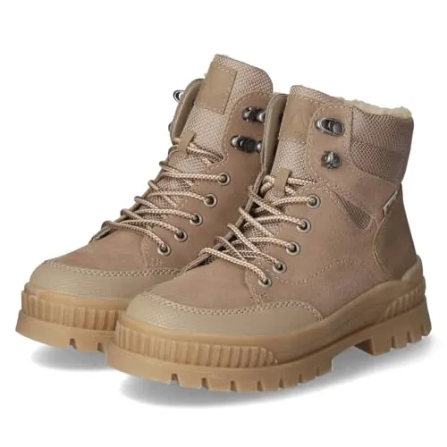 Rieker W2176-64 Schnürstiefel Damen in beige von Rieker