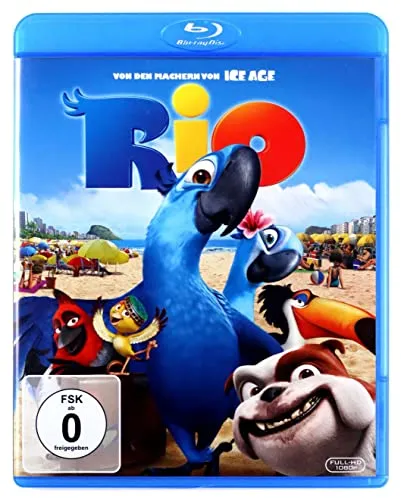 Rio [Blu-ray] - Animierter Familienfilm, freigegeben ohne Altersbeschränkung, ideal für einen unterhaltsamen Filmabend mit der ganzen Familie.