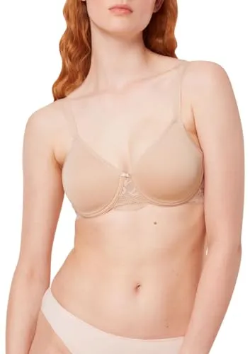 Triumph Damen Modern Lace+Cotton WP EX Bra - NEUTRAL BEIGE, 80B - Funktionsunterwäsche mit dekorativen Spitzeneinsätzen, ergonomischen Trägern und gemoldeten Cups für optimalen Komfort und Stil.