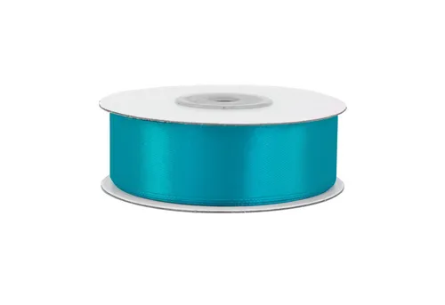 Creativery Satinband, Satinband 25mm x 25m Rolle Türkis