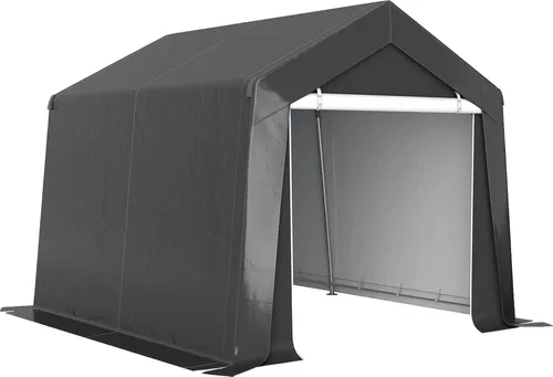 Wasserdichtes Carport-Zelt 3x3 m mit aufrollbarer Tür