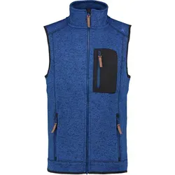 OS Trachten Orbis Herren Weste Strick-Fleeceweste Klesi - Funktionsjacke in Größe M, dunkelblau, mit 3 praktischen Reißverschlusstaschen und Stehkragen für optimalen Komfort und Stil.