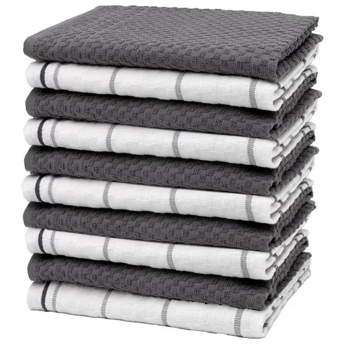 ZOLLNER Geschirrtuch Set, 10-tlg, mehrfarbig,Zollner