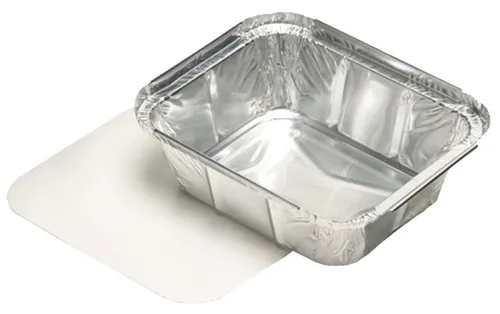 STARPAK Aluminium Schale eckig mit Deckel 1.000 ml 214 x 110 x 54 mm 10 Stück