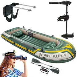 Intex Seahawk 4 Schlauchboot-Set mit Elektromotor
