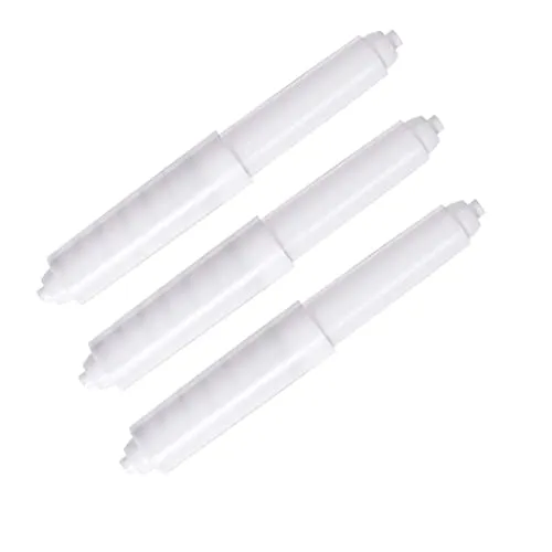 Toilettenpapierhalter Rollen,3 Stücke Kunststoff Toilettenpapierrollenhalter Kunststoff Toilettenpapierrollenhalter Einsatz im Badezimmer WC Ersatzrolle Gefedert (Spindel klein)