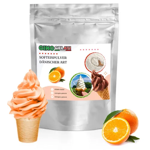 Gino Gelati Orange Dänisches Softeis Pulver 333g von Gino Gelati