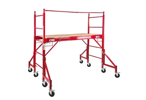 DEMA Arbeitsgerüst Baugerüst – Fahrbar und Stabil - Gerüst für Profis: Maße 174x187x187 cm, ideal für Baustellen und Renovierungen. Hohe Stabilität und einfache Mobilität.