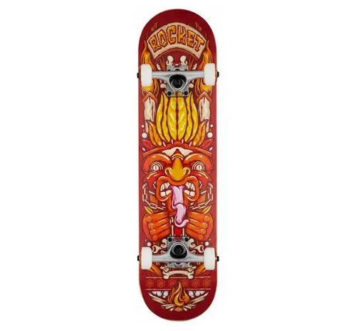 ROCKET Chief Pile-up Longboard, Unisex, Rot, 7,75