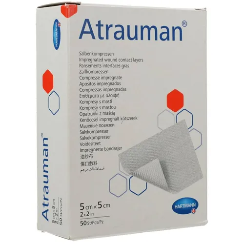 ATRAUMAN 5x5 cm steril Kompressen, 50 St PZN 04889832
