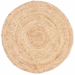 Runder Teppich aus Jute geflochten Abril 60cm
