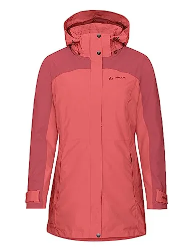 VAUDE Skomer II Winterparka Damen – Winterjacke Damen wasserdicht, winddicht & atmungsaktiv, wattierte Outdoorjacke Damen mit PrimaLoft Isolierung & Eco Finish – in Orange, Größe: 44