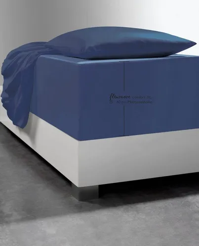 fleuresse 1119 XXL Jersey Stretch Spannbetttuch - Spannbetttuch für Matratzen bis 40 cm Höhe, extrem atmungsaktiv und hautsympathisch mit Rundumgummi für perfekten Sitz. Waschbar, trocknergeeignet und schadstoffgeprüft nach Ökotex-Standard 100.