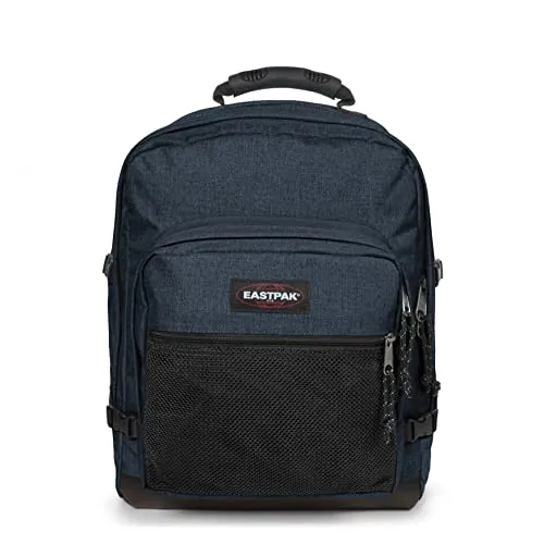 Eastpak ULTIMATE Rucksack, 42 L - Triple Denim Blau, mit organisiertem Innenleben und bequemem Tragekomfort durch gepolstertes Rückenteil