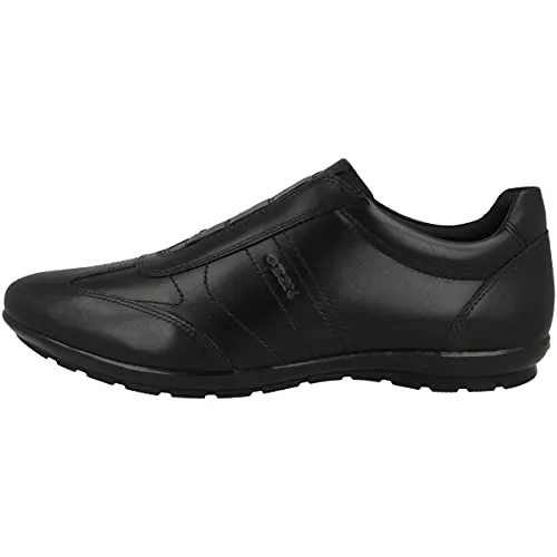 Geox Herren Uomo Symbol Schuhe, Schwarz, 45 EU - Herren-Sneaker mit atmungsaktiver Sohle für optimalen Tragekomfort und Stoßdämpfung, ideal für den täglichen Gebrauch.