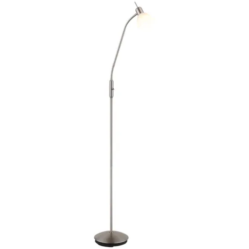 Moderne Stehlampe mit Flexarm aus Nickel - 150 cm - Elegante Stehlampe für jeden Raum, ausgestattet mit einem flexiblen Arm für individuelle Lichtgestaltung. Ideal für Wohnzimmer, Arbeitszimmer und Flur.