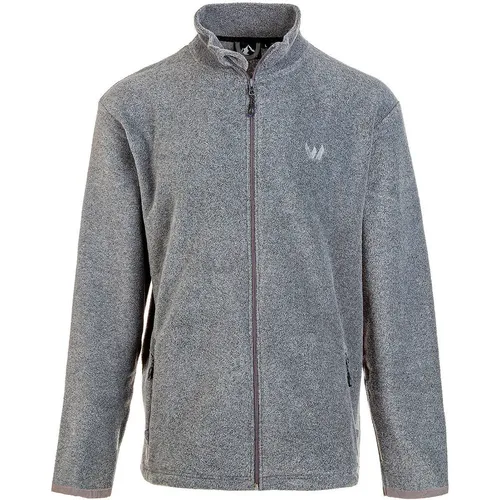 Whistler Cocoon M Fleece Jacket - Dunkelgrau Melange - Outdoor Freizeitjacke für Herren, schnelltrocknend mit praktischem Tunnelzug und seitlichen Reißverschlusstaschen für optimalen Komfort und Funktionalität.