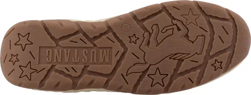 Mustang Herren Sneaker mit Farbschweif und Logosohle 15M0181001 - Braun, Größe 44 EU - Stylischer Mustang Sneaker in Braun mit praktischem Reißverschluss und coolen Farbakzenten. Perfekt für sportliche Herren, die Komfort und Trendbewusstsein schätzen.