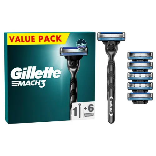 Gillette Mach3 Systemklingen 6er + Handstück