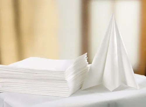 Stoffservietten Weiß von Clinotest